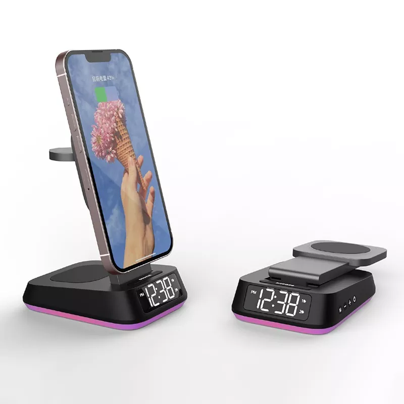 Caricabatterie wireless pieghevole 3 in 1